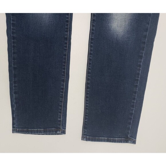 Blue Monkey Jeans Mens Size 34 x 32 Distressed Exc. Used Cond Dark Wash Whiskers - Picture 9 of 10